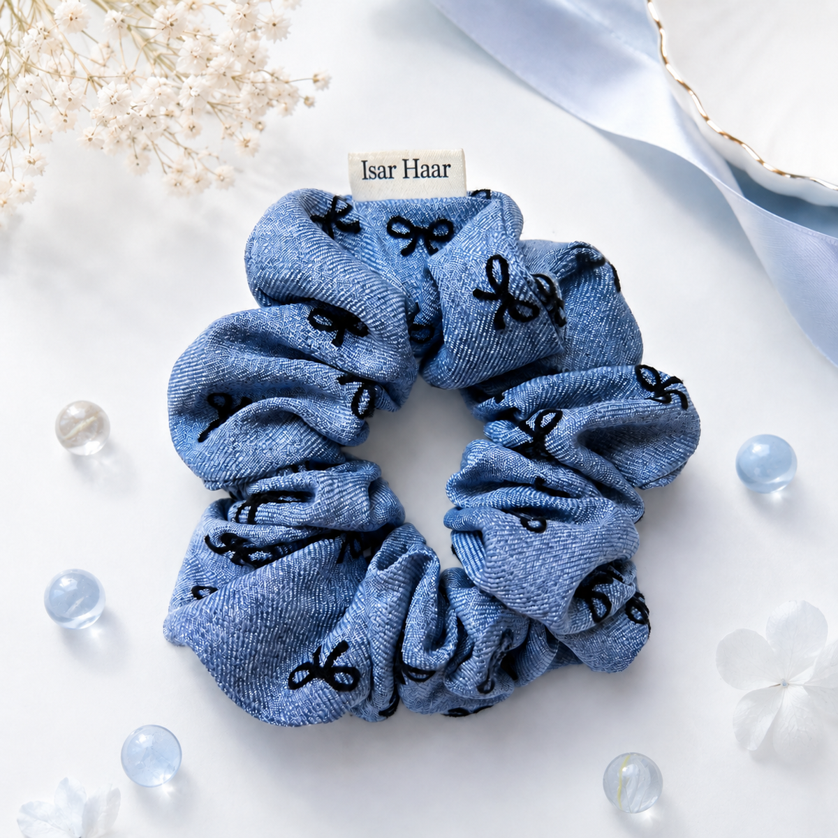 Scrunchie Isar Bleu Bow