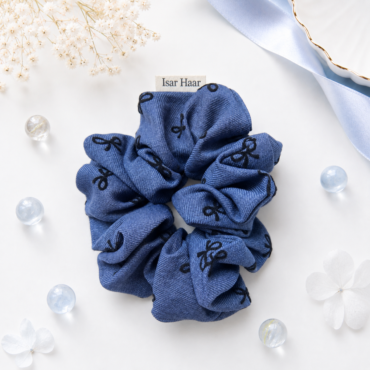 Scrunchie Isar Denim Bow